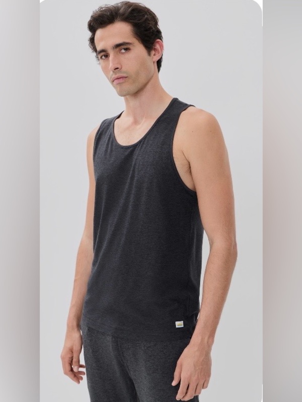 Vuori Men's Charcoal Heather Gray Tank Top